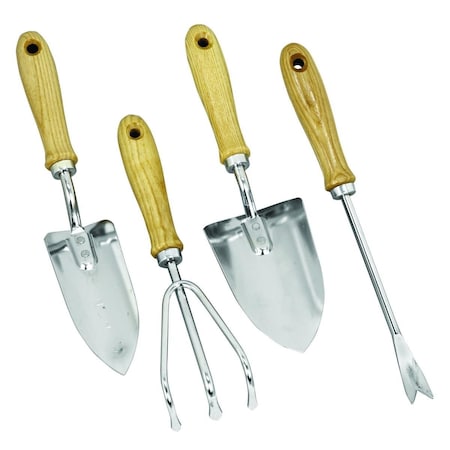 Curtilage Chrome Plated Hand Cultivator, Natural CU1851556